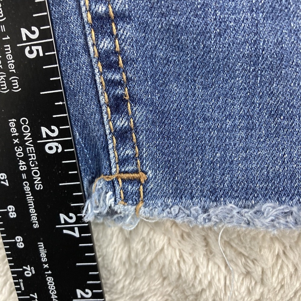 Celebrity Pink Jeans Womens 5 / 27 Blue Denim The Spice Distressed Whiskered - Picture 10 of 15